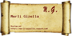 Merli Gizella névjegykártya
